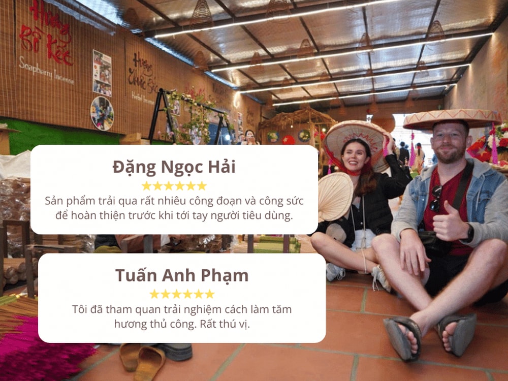 Tự tay se một bó hương, nhuộm màu